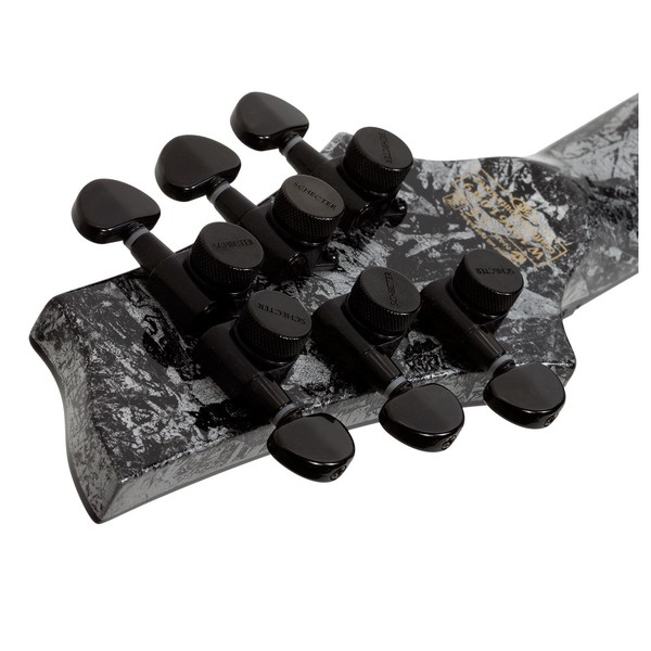 Schecter C-1 Silver Mountain, Headstock Rear