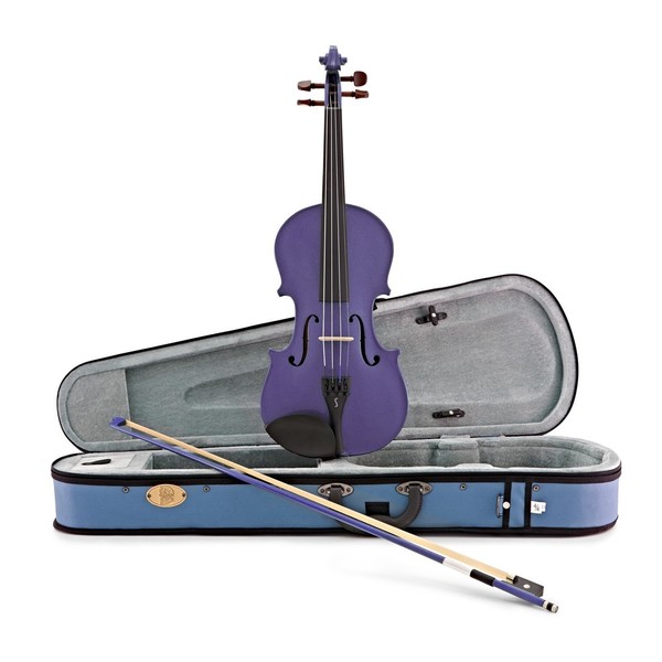 Stentor Harlequin Violin Outfit, Deep Purple, 4/4 main