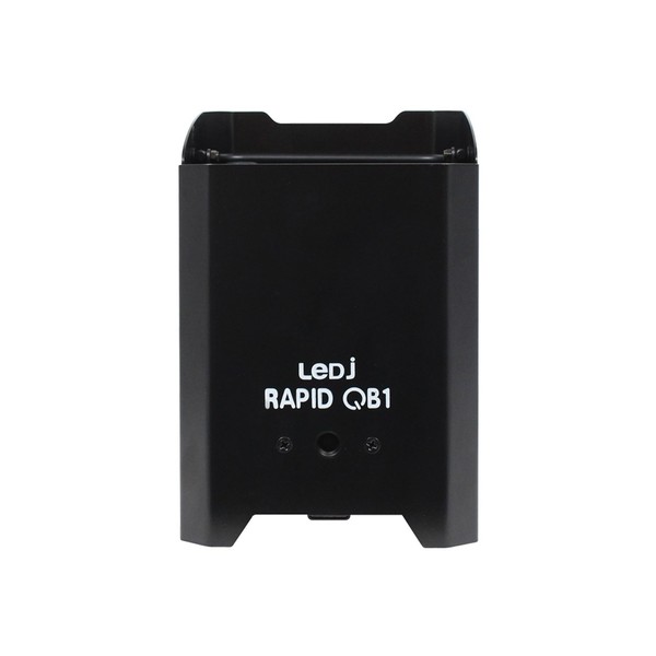 LEDJ Rapid QB1 HEX Battery Uplighter, Black, Front