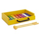 Mini Glockenspiel Compact par Gear4music, Touches Arc-en-Ciel