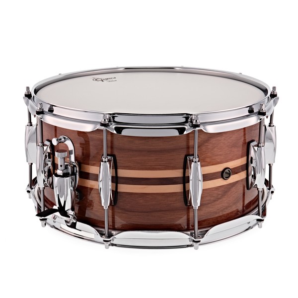 Gretsch 14 x 6.5 Silver Series Snare Drum, Walnut with Maple Inlay