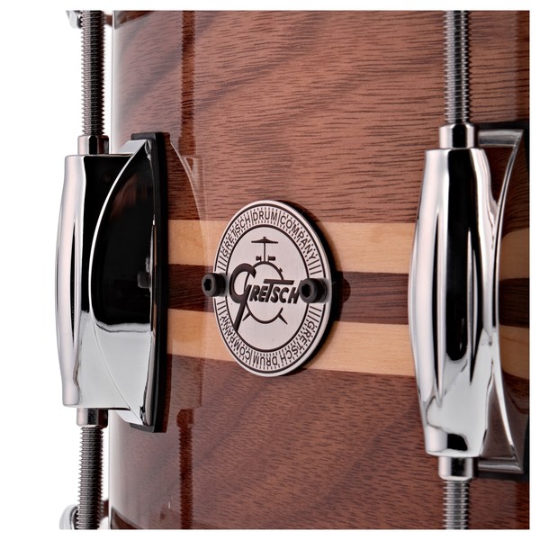 Gretsch 14 x 6.5 Silver Series Snare Drum, Walnut with Maple Inlay