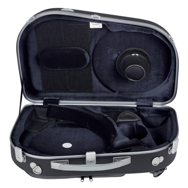 BAM Panther Adjustable French Horn Case, Black, Inside
