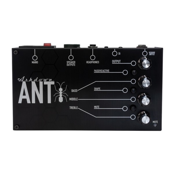 Ashdown Ant 200w Powered Bass Preamp, Top