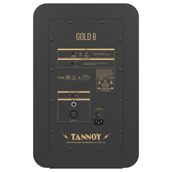 GOLD 8 Studio Monitor - Rear