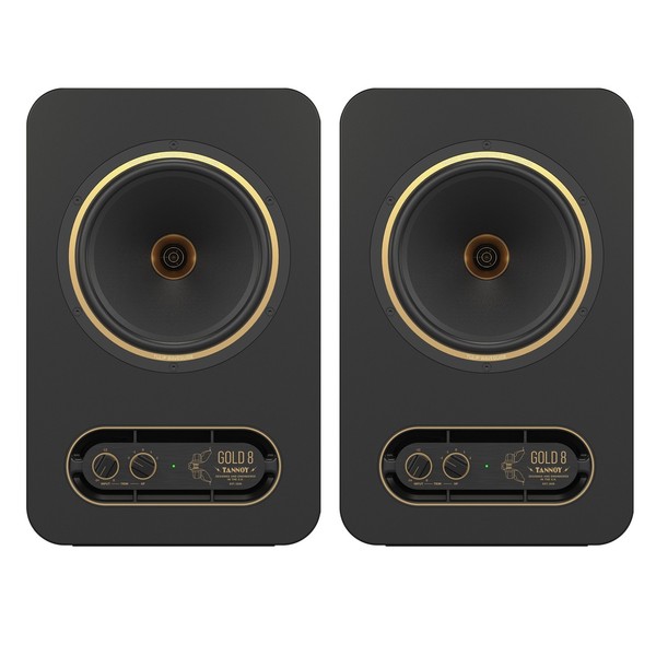 Tannoy GOLD 8 8" Active Monitor Speaker, Pair - Full Bundle