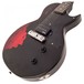 Vintage V120 Icon, Distressed Black Over Cherry Red close