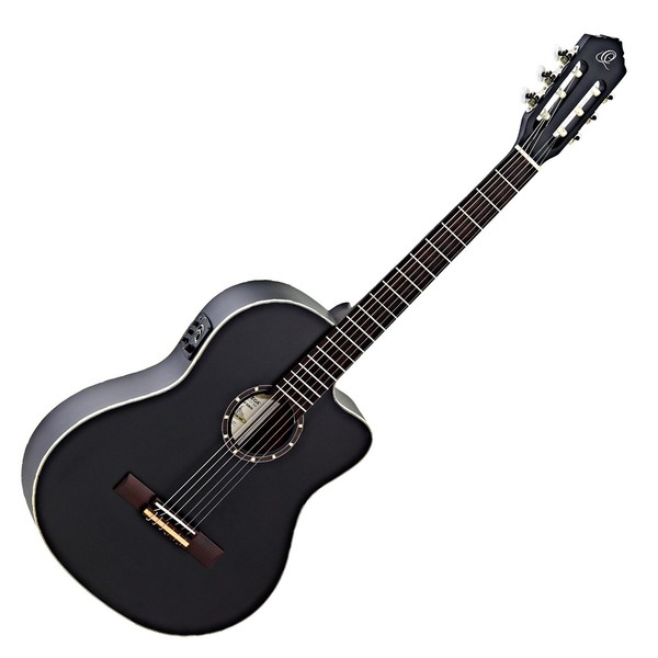 Ortega RCE125SN Electro Nylon String, Satin Black - front