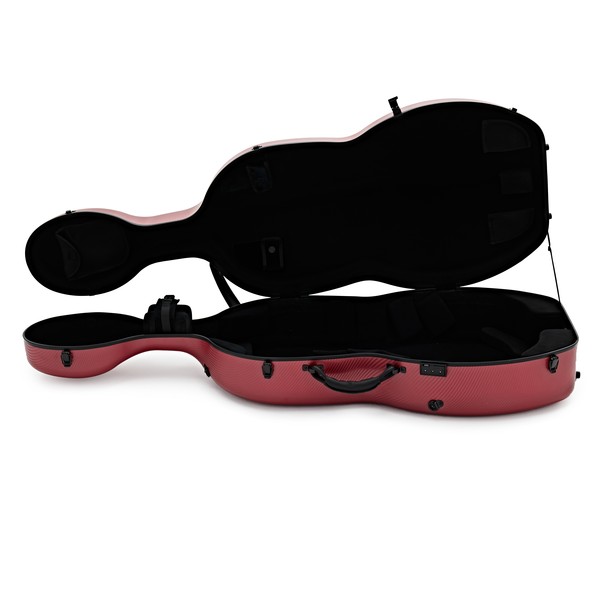 Gewa Pure Polycarbonate Cello Case, Red
