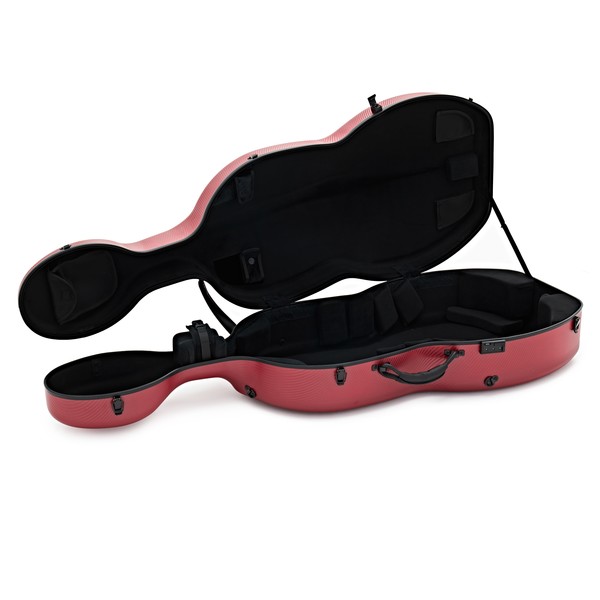 Gewa Pure Polycarbonate Cello Case, Red