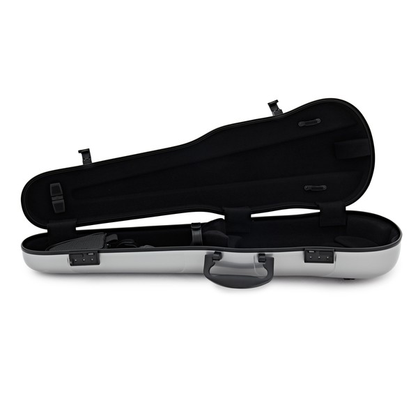 Gewa Air 1.7 Shaped Violin Case, Silver Metallic