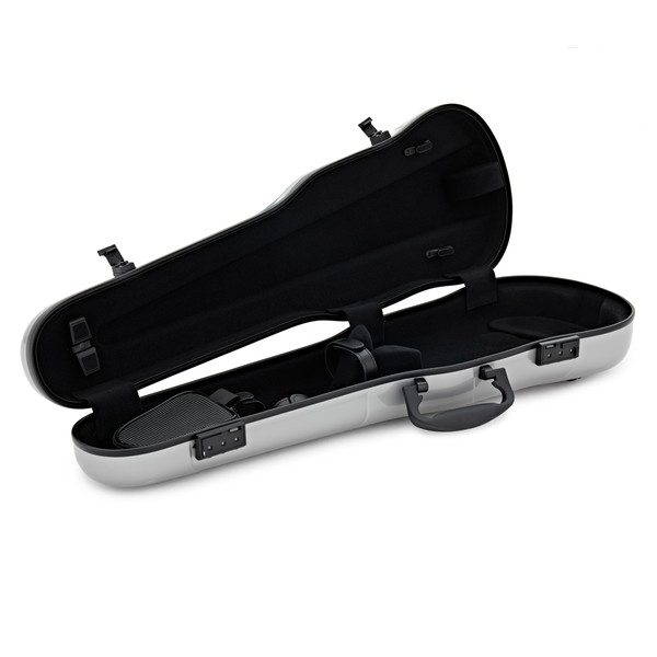 Gewa Air 1.7 Shaped Violin Case, Silver Metallic