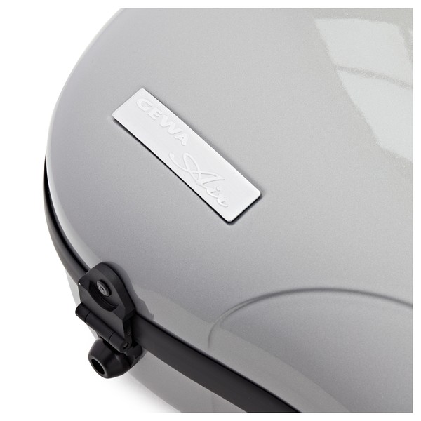 Gewa Air 1.7 Shaped Violin Case, Silver Metallic