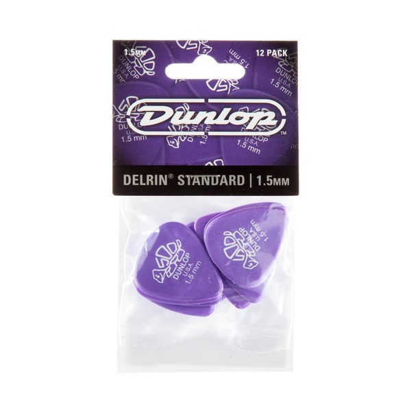 Dunlop 1.50mm Del 500, Lavender, Players Pack of 12 - pack