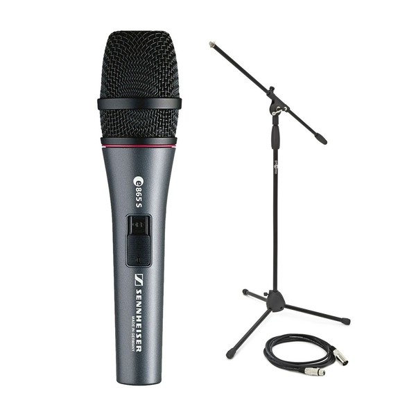 Sennheiser e865-S Condenser Microphone with Stand and Cable