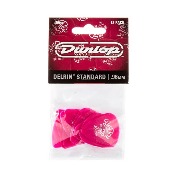 Dunlop 0.96mm Del 500, Dark Pink, Players Pack of 12 - pack