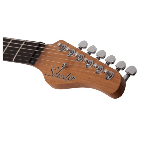 Schecter Nick Johnston Trad-HSS, Atomic Snow, Headstock