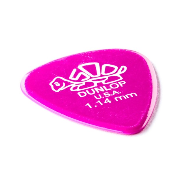 Dunlop 1.14mm Del 500, Magenta, Players Pack of 12 - tilt