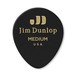 Dunlop Celluloid Teardrop Player Pack Of 12 (Medium), Black - front