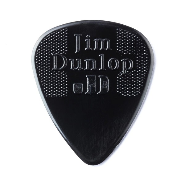Dunlop 1.00mm Nylon Standard Pick, Black, Players Pack of 12 - back