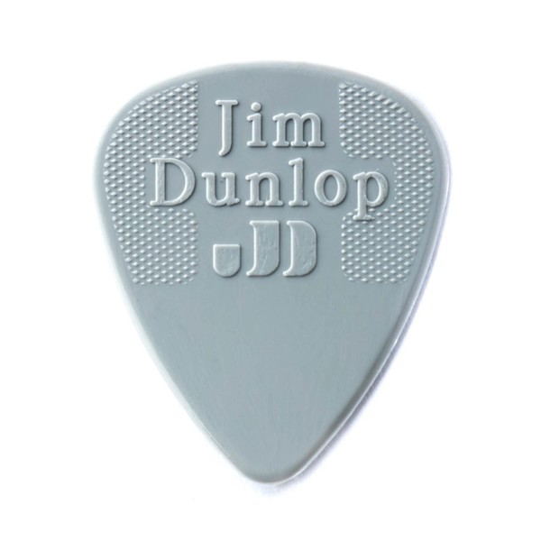 Dunlop 0.60mm Nylon Standard Pick, Light Grey, Players Pack of 12 - back