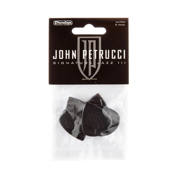 Dunlop John Petrucci Jazz III Picks, Players Pack of 6 - bag