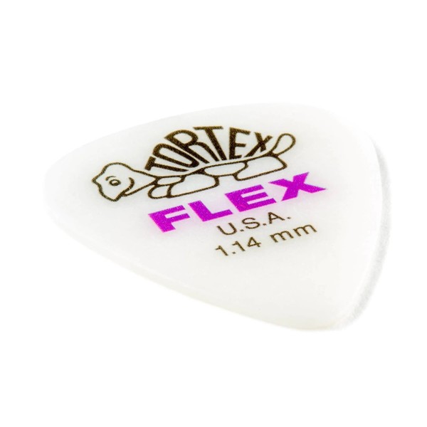 Dunlop Tortex Guitar Picks - 12 Pack, 1.14mm Heavy (Purple) USA Made