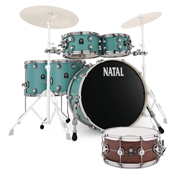 Natal Cafe Racer Ltd Edition Shell Pack w/Free Snare, Sea Foam Green