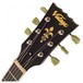 Vintage V100 Icon, Distressed Black Over Sunburst head