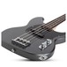 Schecter Banshee Bass, Carbon Grey, Front Angled Right