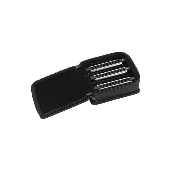 Fender Blues Deluxe Harmonica, Pack of 3 - in bag