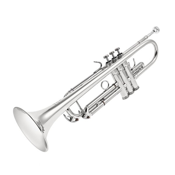 Besson BE110 New Standard Bb Trumpet, Silver Plated, Side
