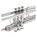 Besson BE110 New Standard Bb Trumpet, Silver Plated, Valves