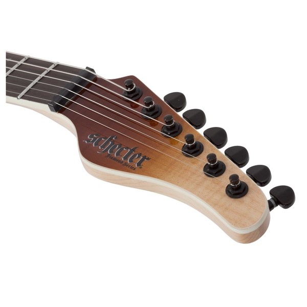 Schecter PT SLS Elite, Antique Fade Burst, Headstock