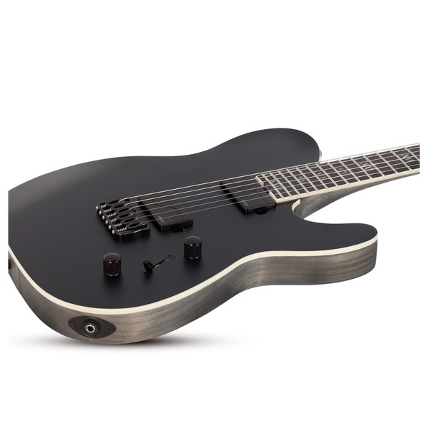 Schecter PT SLS Elite Evil Twin, Satin Black, Side