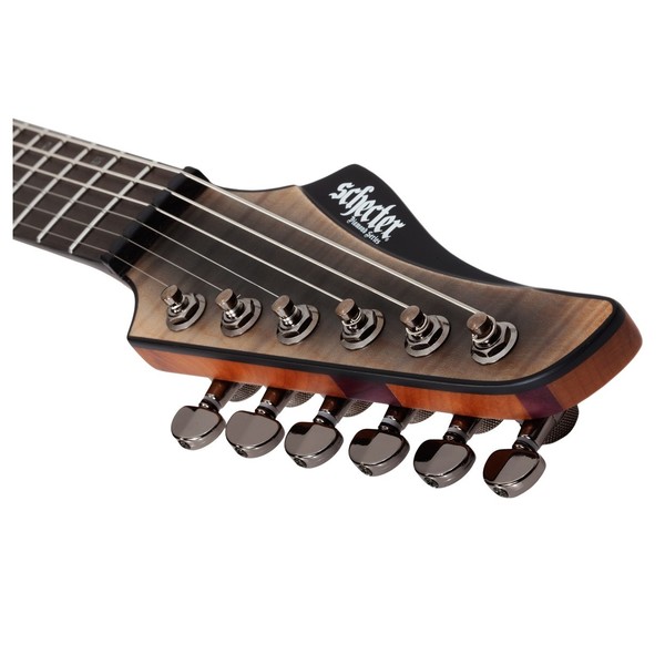 Schecter Banshee Mach-6, Fallout Burst, Headstock