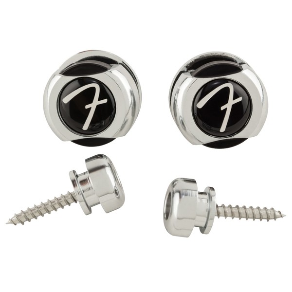 Fender Infinity Strap Locks, Chrome - Front