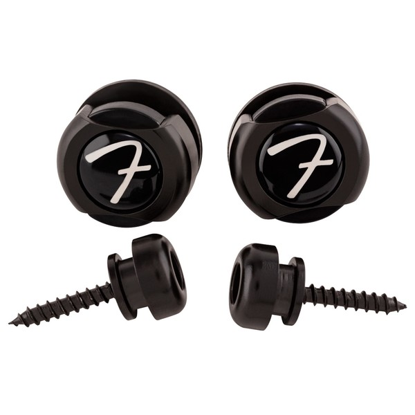 Fender Infinity Strap Locks, Black - Front