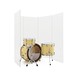 WHD Drum Screen, 5 Panel Clear Acrylic Shield