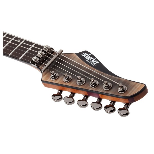 Schecter Banshee Mach-6 FR-S, Fallout Burst, Headstock