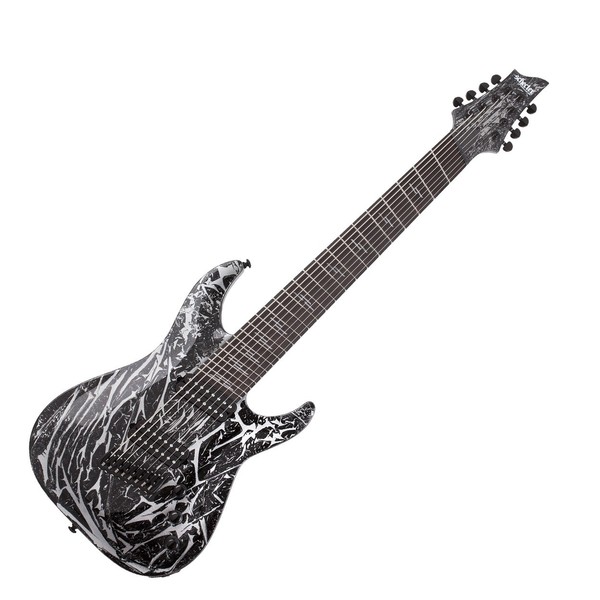 Schecter C-8 MS Silver Mountain, Front