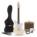 Seattle Electric Guitar and SubZero V35RG Amp Pack, Vintage White