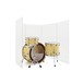 WHD Drum Screen, 5 Panel Clear Acrylic Shield, 122cm
