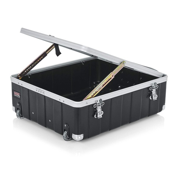 Gator G-MIX-12 PU Moulded ATA Pop-Up Rack Mixer Case, 12U, Rear Angled Pop Up