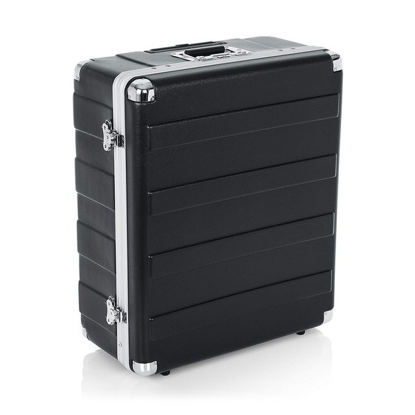 Gator G-MIX-12 PU Moulded ATA Pop-Up Rack Mixer Case, 12U, Stood Up Angled Top