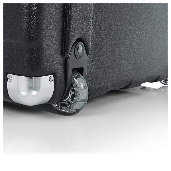 Gator G-MIX-12 PU Moulded ATA Pop-Up Rack Mixer Case, 12U, Wheel Close Up