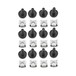 Rack Mount Nuts & Bolts by Gear4music, Pack of 12