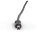 RockBoard Angled/Straight Flat Power Cable, 30cm - connector