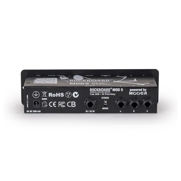 RockBoard MOD 5 Cab SIM & DI Patchbay - back