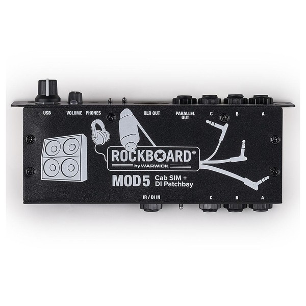 RockBoard MOD 5 Cab SIM & DI Patchbay - top